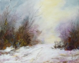 Le petit chemin sous la neige - Paysages 2 - petits formats